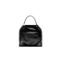 Stella McCartney Falabella Tiny Tote in black with silver chain