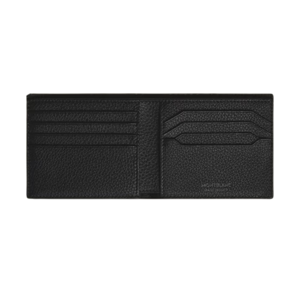 Montblanc 8cc Wallet in black grain leather – interior view