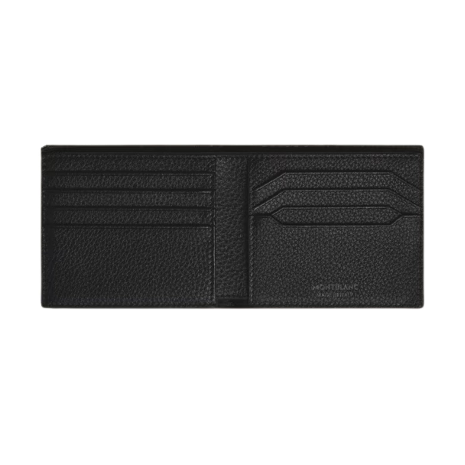 Montblanc 8cc Wallet in black grain leather – interior view