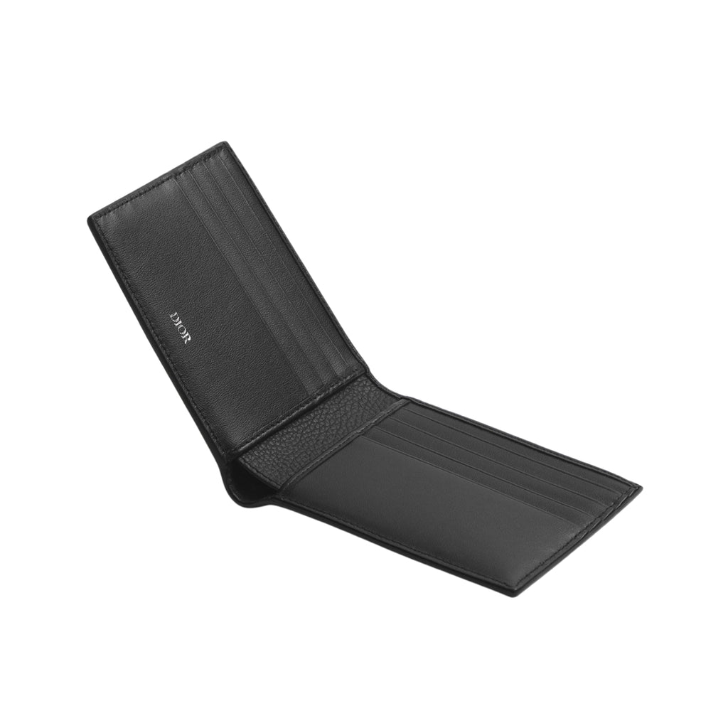 Dior Icon Bifold Wallet in black calfskin – interior view