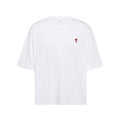 Ami de Cœur T-shirt in white with red embroidery