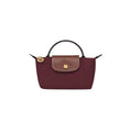 Le Pliage Pouch in burgundy nylon