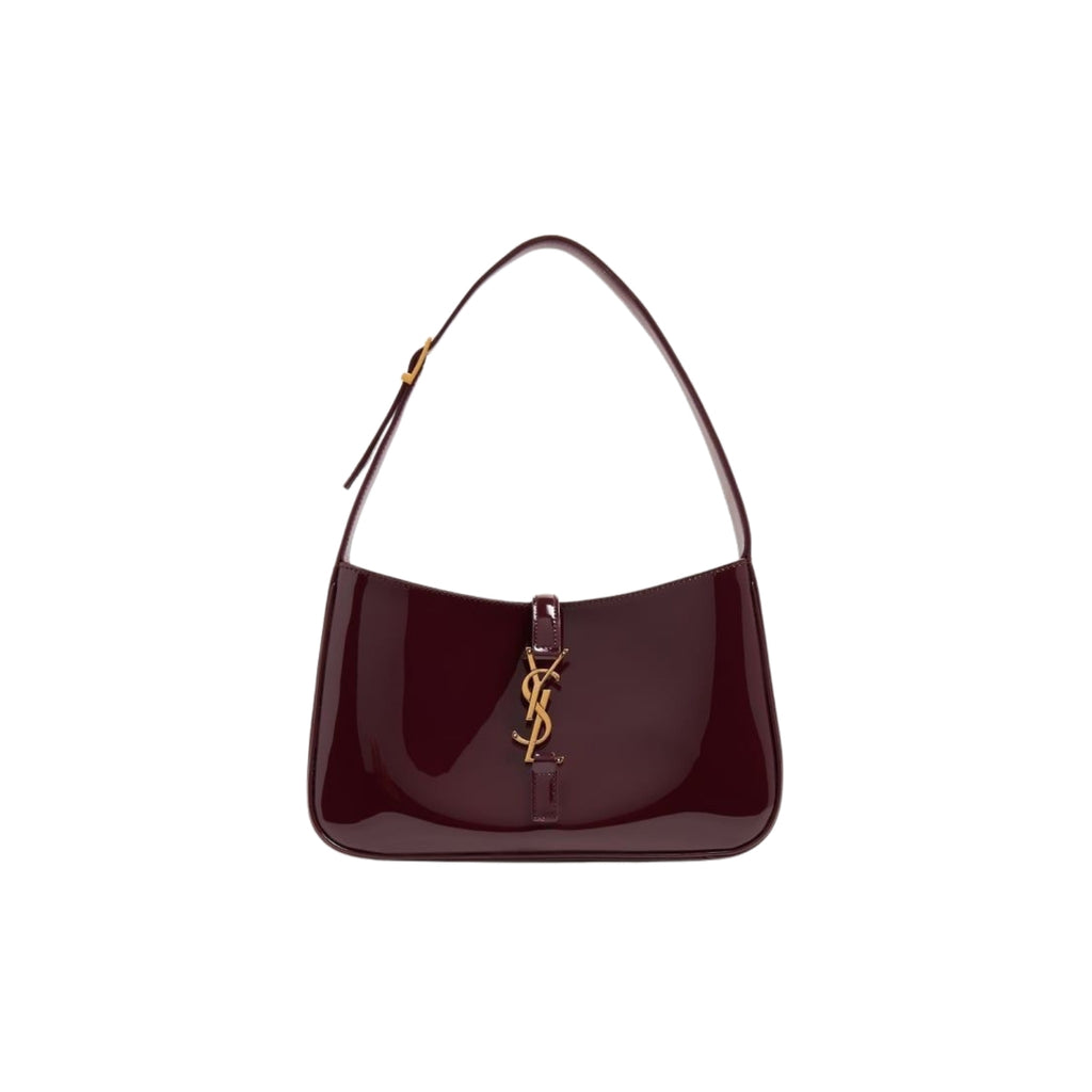 Saint Laurent Le 5 à 7 hobo in patent leather with Cassandre hook