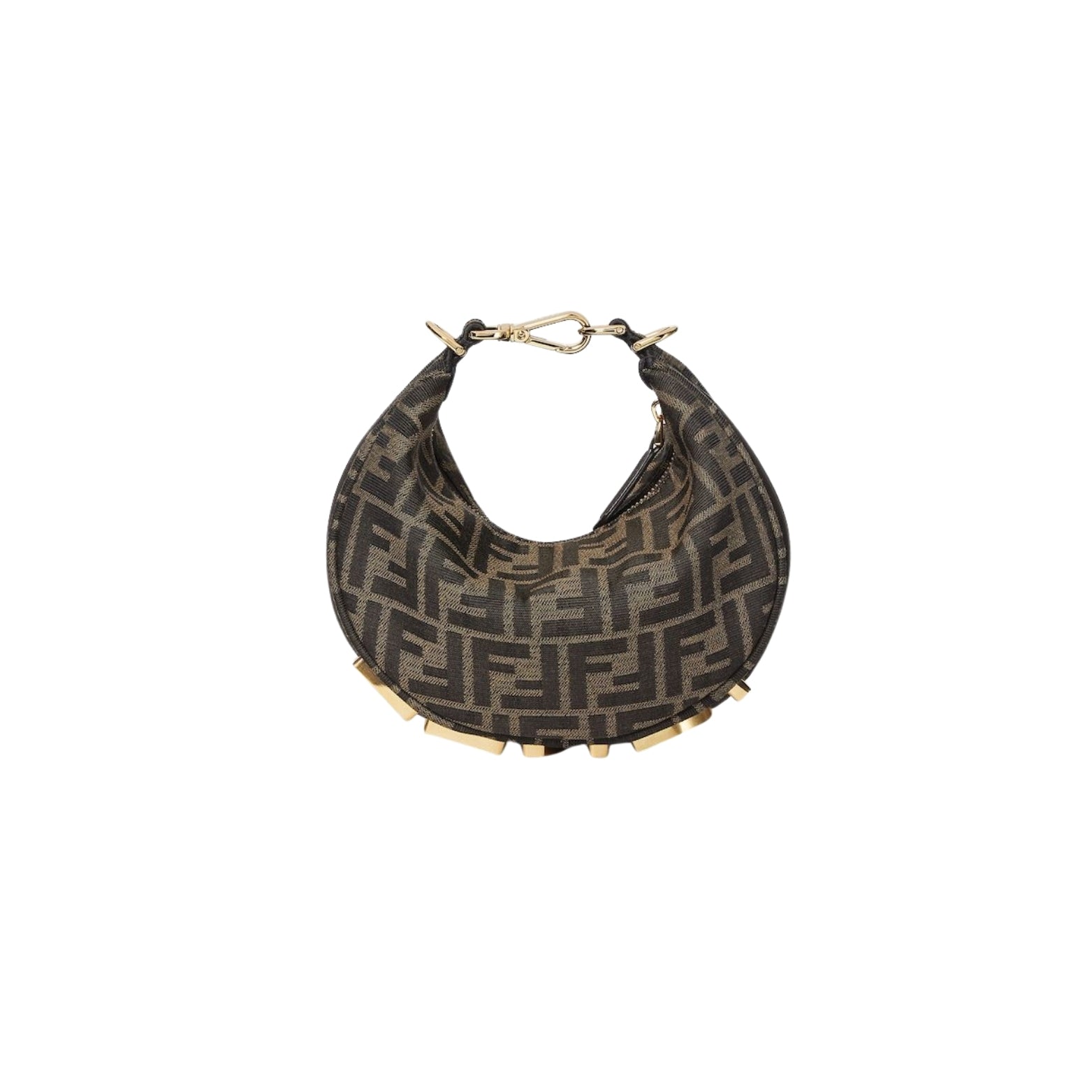 Fendigraphy Mini hobo in brown FF jacquard