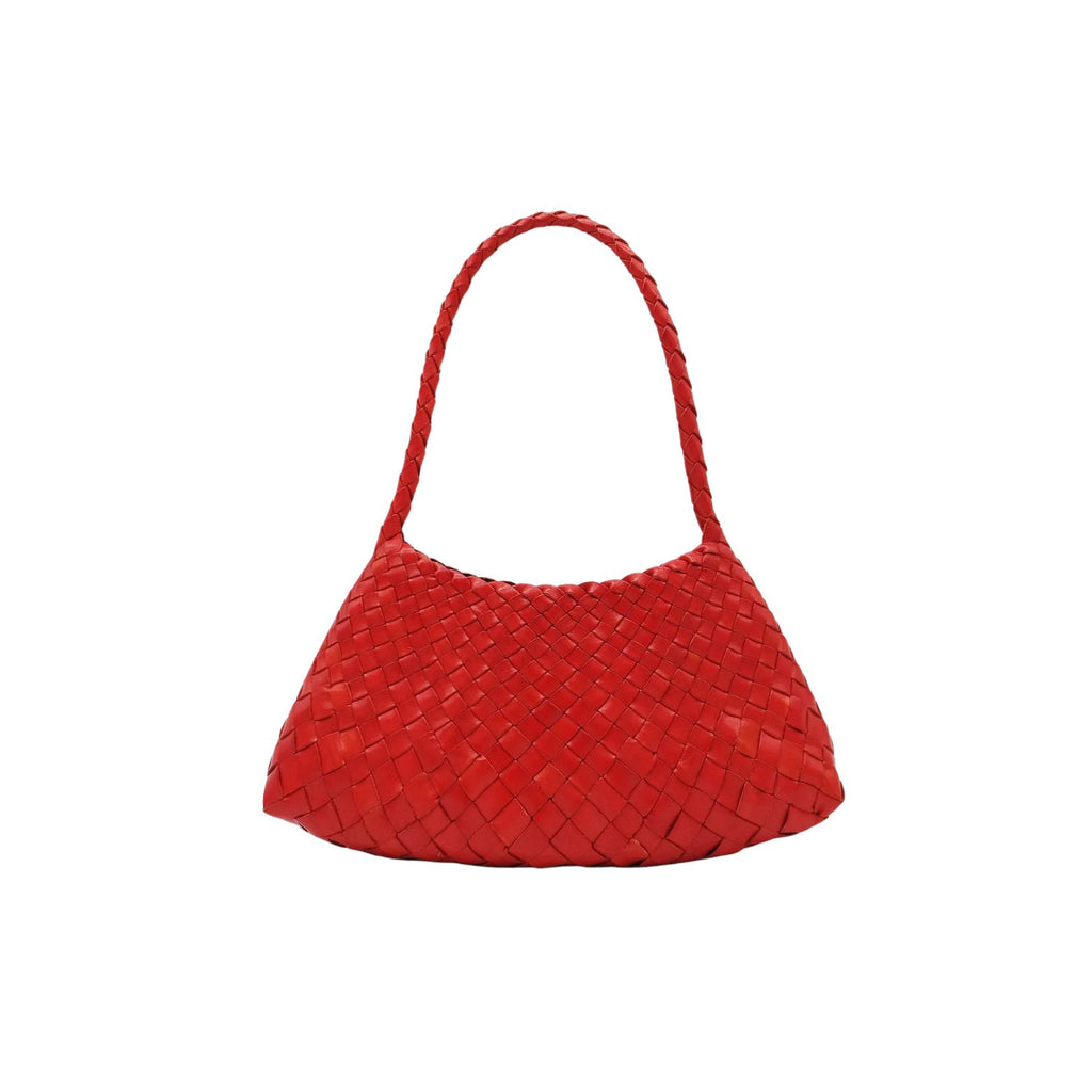 Dragon Diffusion Rosanna Bag in Poppy Red Woven Leather