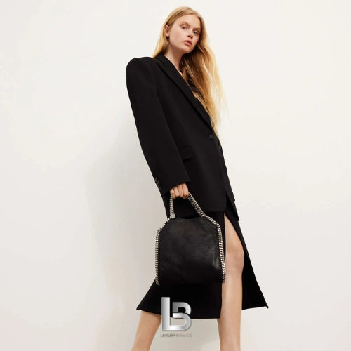 Stella McCartney Falabella Mini Black X Silver Tote Bag