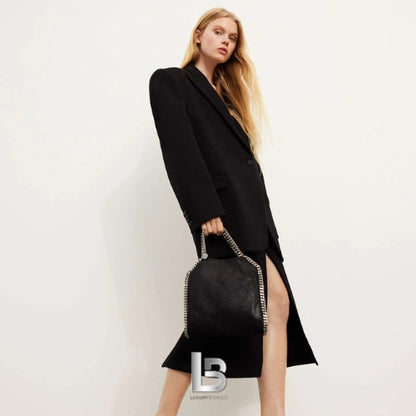Stella McCartney Falabella Mini Black X Silver Tote Bag