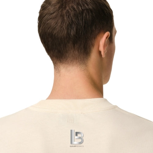 Ami de Coeur Beige Cotton Patch T-Shirt