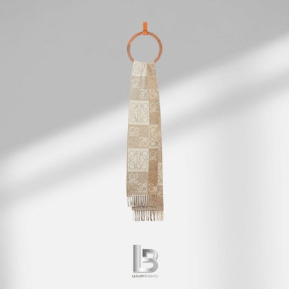 Loewe Anagram wool and cashmere scarf