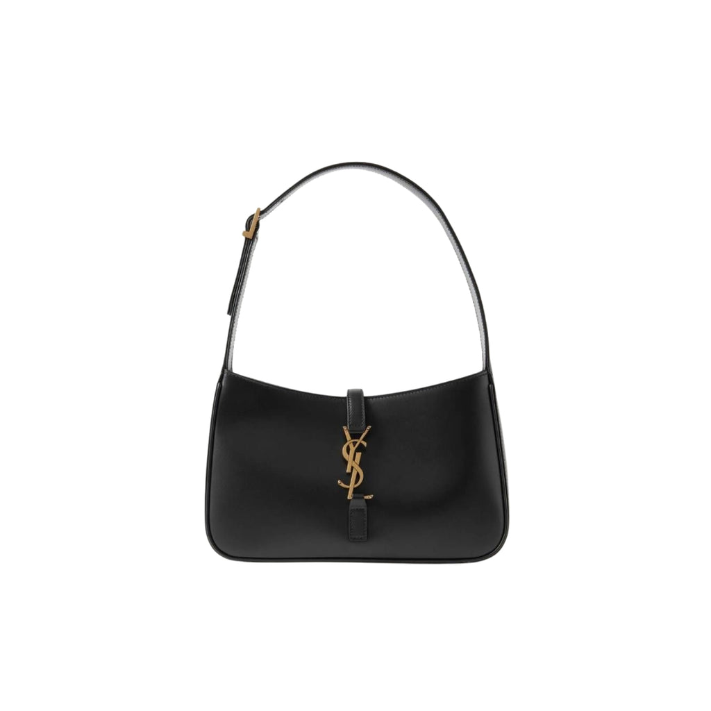 Saint Laurent Le 5 à 7 in smooth black leather with Cassandre hook