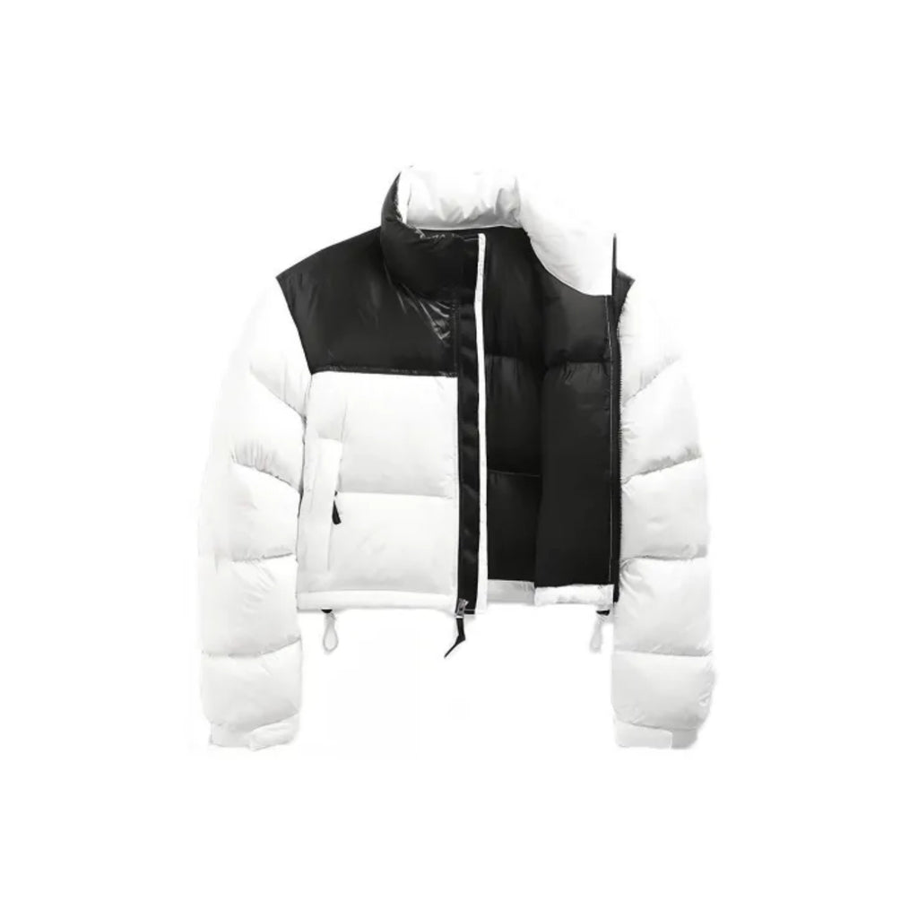 Nuptse Cropped Jacket in white – detail view