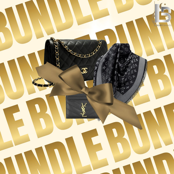 Eid Bundle 6 — Chanel Classic Flap, LV Shawl & SL Cardholder