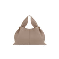 Polène Numéro Neuf draped-leather hobo in textured taupe