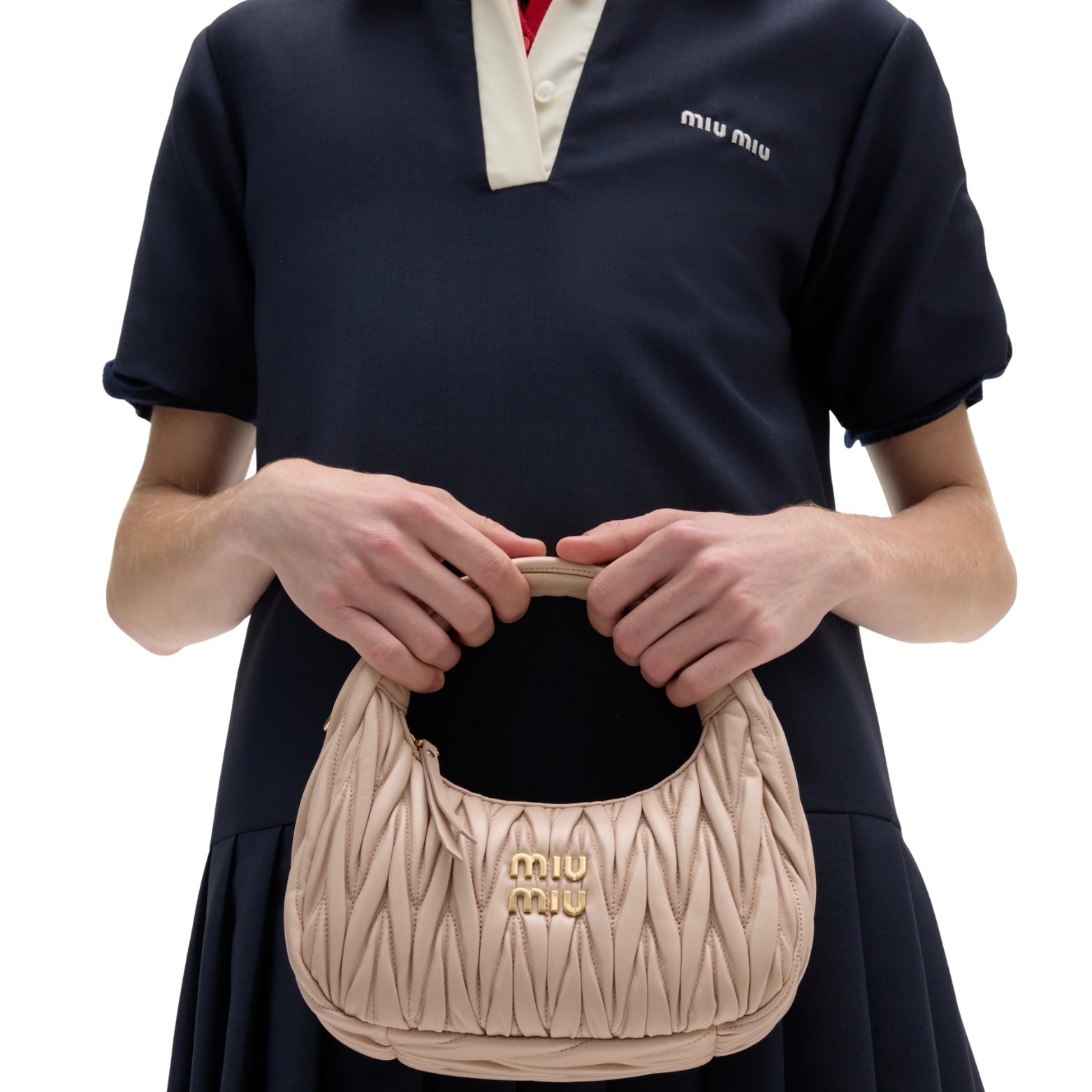 Miu Miu Wander in powder pink – side view