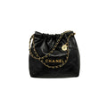 Chanel 22 Small Handbag in shiny calfskin with chain detail