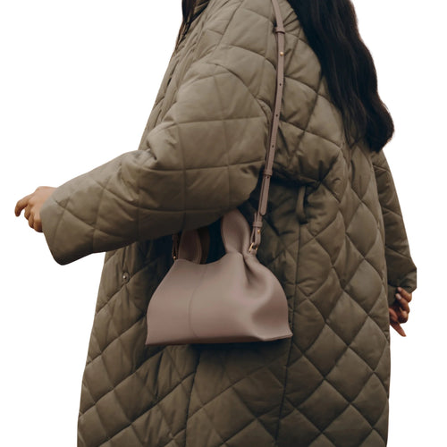 Numéro Neuf Mini in textured taupe – detail