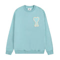 Big Love Embroidered Crewneck in light blue