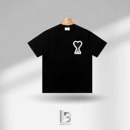 Ami de Couer Patch Logo Black In Black T-shirt