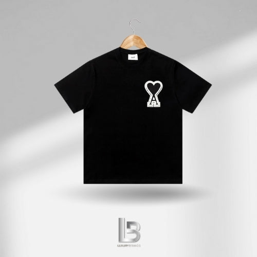 Ami de Couer Patch Logo Black In Black T-shirt