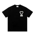 Ami de Cœur Patch T-shirt in black with tonal patch