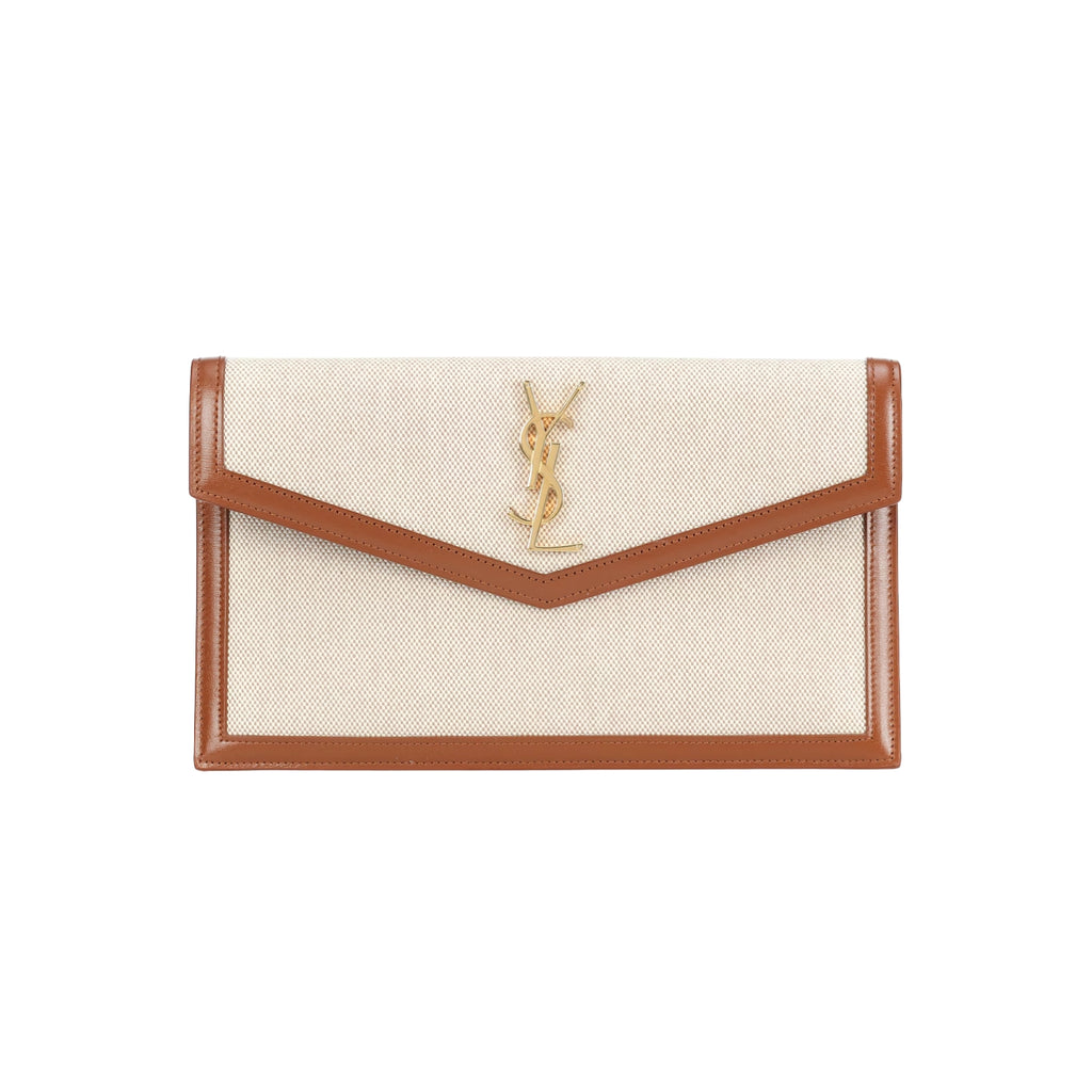 Saint Laurent Uptown Canvas Clutch