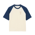 Ami Paris Knit Patch T-Shirt in white with blue heart