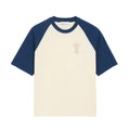 Ami Paris Ami de Cœur Knitted Patch T-Shirt in White and Blue